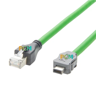 Индустриален Ethernet CAT6A Сериен кабел IX Индустриален B ключ към RJ45