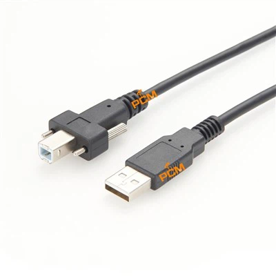 USB 2.0 A за завинт на заключване USB B кабел за индустриална камера