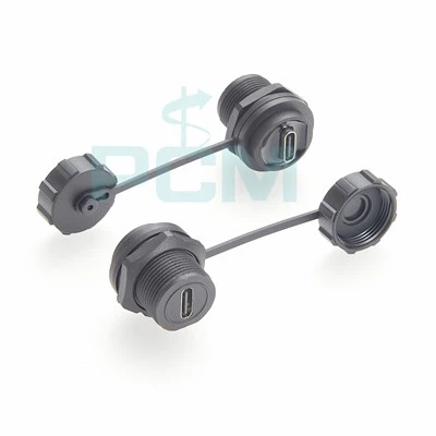 IP67 монтиран на панел USB 3.1 тип C преходен съединител